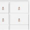 imageGAP babyGap Legacy 6 Drawer Dresser with Leather Pulls and Interlocking Drawers  Greenguard Gold Certified Bianca WhiteNaturalBianca WhiteNatural