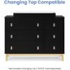 imageGAP babyGap Legacy 6 Drawer Dresser with Leather Pulls and Interlocking Drawers  Greenguard Gold Certified Bianca WhiteNaturalEbonyNatural