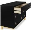 imageGAP babyGap Legacy 6 Drawer Dresser with Leather Pulls and Interlocking Drawers  Greenguard Gold Certified Bianca WhiteNaturalEbonyNatural