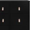 imageGAP babyGap Legacy 6 Drawer Dresser with Leather Pulls and Interlocking Drawers  Greenguard Gold Certified Bianca WhiteNaturalEbonyNatural