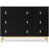imageGAP babyGap Legacy 6 Drawer Dresser with Leather Pulls and Interlocking Drawers  Greenguard Gold Certified Bianca WhiteNaturalEbonyNatural