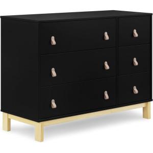 imageGAP babyGap Legacy 6 Drawer Dresser with Leather Pulls and Interlocking Drawers  Greenguard Gold Certified Bianca WhiteNaturalEbonyNatural