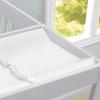 imageDelta Children Crib and Changer Changing Pad and Plush Cover  Works with Crib and Changers  Machine Washable Cover Waterproof White