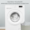 imageDelta Children Crib and Changer Changing Pad and Plush Cover  Works with Crib and Changers  Machine Washable Cover Waterproof White