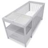 imageDelta Children Crib and Changer Changing Pad and Plush Cover  Works with Crib and Changers  Machine Washable Cover Waterproof White