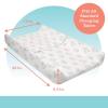 imageDisney Winnie The Pooh Contoured Changing Pad with Plush Cover by Delta Children  Machine Washable Cover and Waterproof Outer Layer Grey