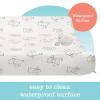 imageDisney Winnie The Pooh Contoured Changing Pad with Plush Cover by Delta Children  Machine Washable Cover and Waterproof Outer Layer Grey