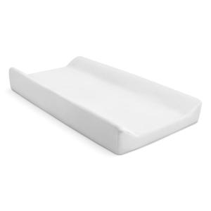 imageDelta Children Crib and Changer Changing Pad and Plush Cover  Works with Crib and Changers  Machine Washable Cover Waterproof White
