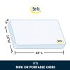 imageDelta Children Serta SleepTrue Mini Crib Mattress Premium Sustainably Sourced Fiber Core Hypoallergenic ampamp Waterproof Cover Greenguard Gold Certified  Made in USA White38x24x4 Inch Pack of 1