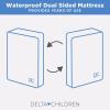 imageDelta Children Twinkle Stars Breathable 4inch Mini Crib Mattress with RemovableMachine Washable Cover  GREENGUARD Gold  Waterproof  Sustainably Sourced Core Fiber Core GreenWhite