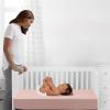 imageDelta Children Twinkle Stars Breathable 4inch Mini Crib Mattress with RemovableMachine Washable Cover  GREENGUARD Gold  Waterproof  Sustainably Sourced Core Fiber Core GreenPink