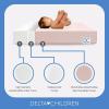 imageDelta Children Twinkle Stars Breathable 4inch Mini Crib Mattress with RemovableMachine Washable Cover  GREENGUARD Gold  Waterproof  Sustainably Sourced Core Fiber Core GreenPink