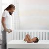 imageDelta Children Twinkle Stars Crib and Toddler Mattress with Breathable Removable MachineWashable Cover  GREENGUARD Gold  Waterproof Baby Bed  Sustainably Sourced Fiber Core  52Lx275W PinkWhite