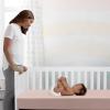 imageDelta Children Twinkle Stars Crib and Toddler Mattress with Breathable Removable MachineWashable Cover  GREENGUARD Gold  Waterproof Baby Bed  Sustainably Sourced Fiber Core  52Lx275W PinkPink