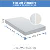 imageDelta Children Twinkle Stars Limited Premium Recycled Fiber Core Crib and Toddler Mattress  Waterproof Cover  GREENGUARD Gold Certified  Trusted 7 Year Warranty  Made in USA