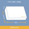 imageSimmons Kids Quiet Nights Breathable 4inch Mini Crib Mattress with RemovableMachine Washable Cover  GREENGUARD Gold  Waterproof  Sustainably Sourced Core Fiber Core BlueBlue Mini Crib Mattress