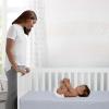 imageSimmons Kids Quiet Nights Breathable 4inch Mini Crib Mattress with RemovableMachine Washable Cover  GREENGUARD Gold  Waterproof  Sustainably Sourced Core Fiber Core BlueFull Size Crib Mattress
