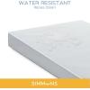 imageSimmons Kids Quiet Nights Breathable 4inch Mini Crib Mattress with RemovableMachine Washable Cover  GREENGUARD Gold  Waterproof  Sustainably Sourced Core Fiber Core BlueFull Size Crib Mattress