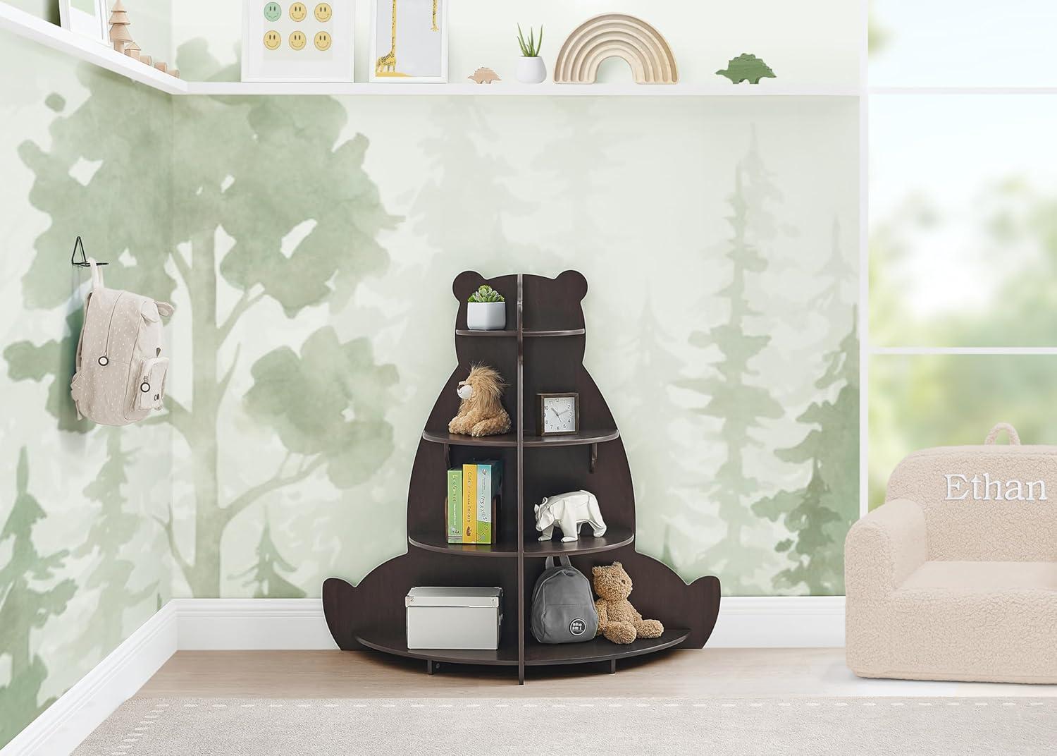 imageDelta Children Bear Bookcase  Greenguard Gold Certified Crafted WalnutBear