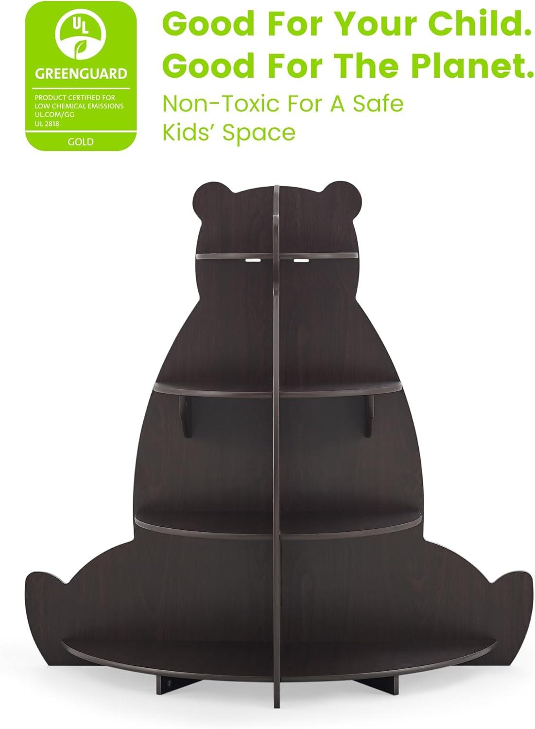 imageDelta Children Bear Bookcase  Greenguard Gold Certified Crafted WalnutBear