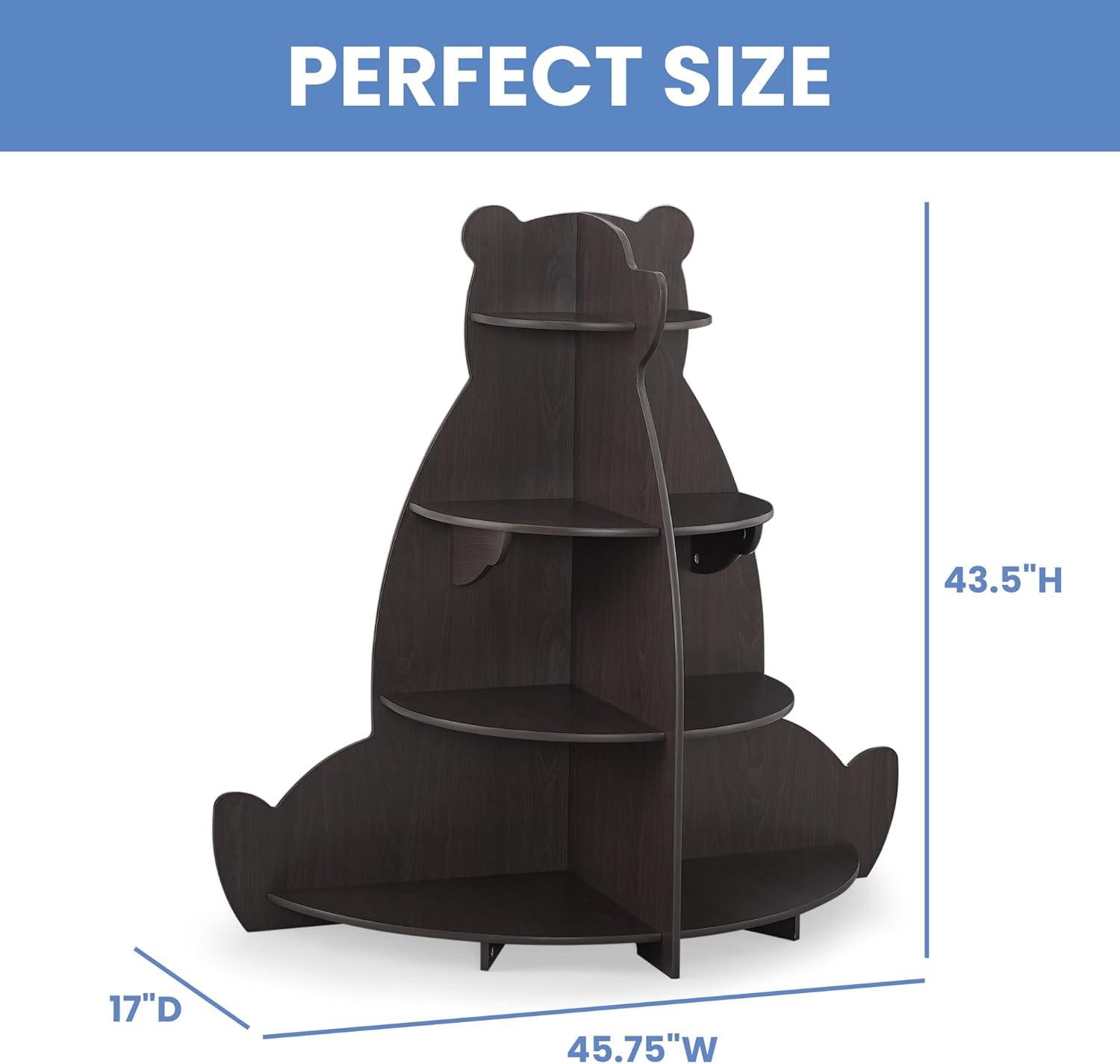 imageDelta Children Bear Bookcase  Greenguard Gold Certified Crafted WalnutBear