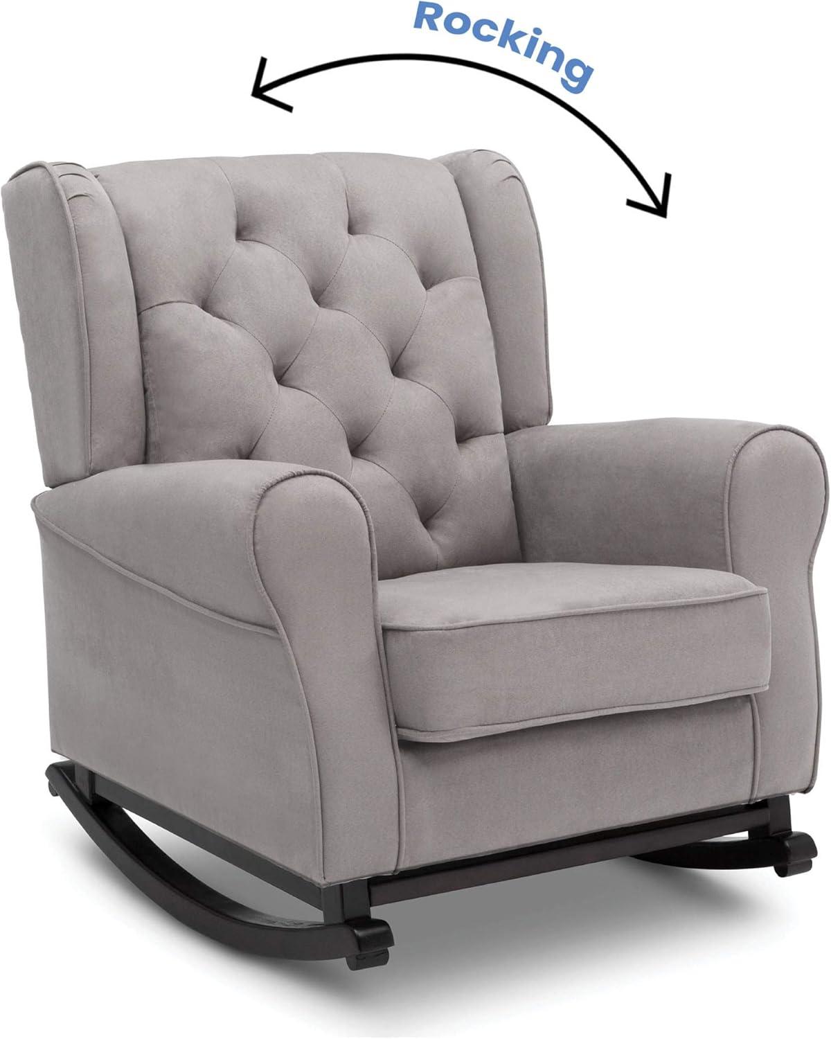imageDelta Children Emma Upholstered Rocking ChairWood Dove GreyDove Grey