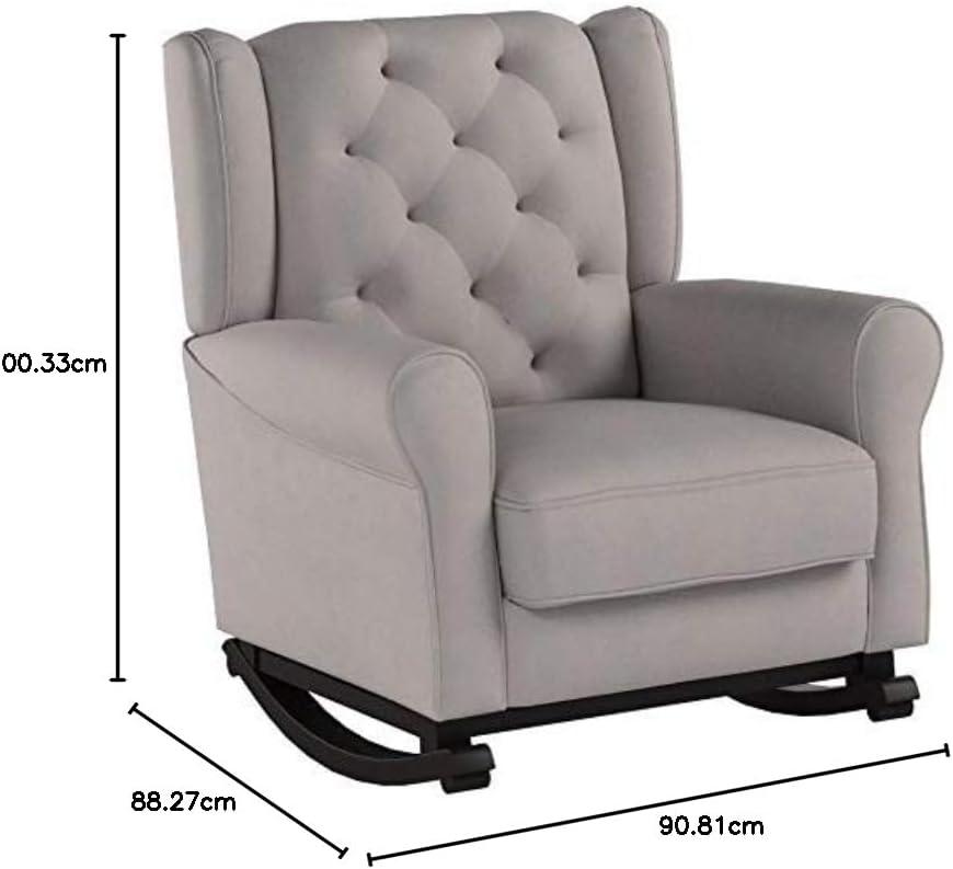 imageDelta Children Emma Upholstered Rocking ChairWood Dove GreyDove Grey