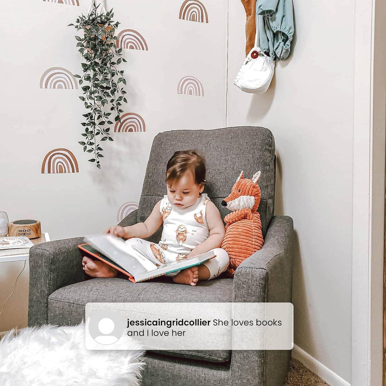 imageDelta Children Kenwood Glider Swivel Rocker Chair French GreyDark Grey