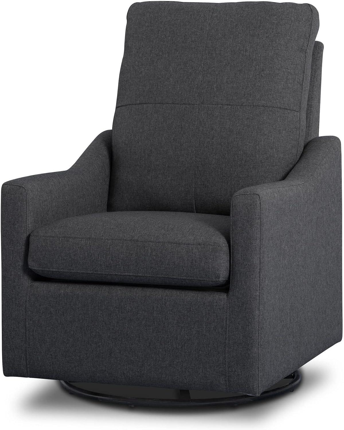 imageDelta Children Kenwood Glider Swivel Rocker Chair French GreyDark Grey