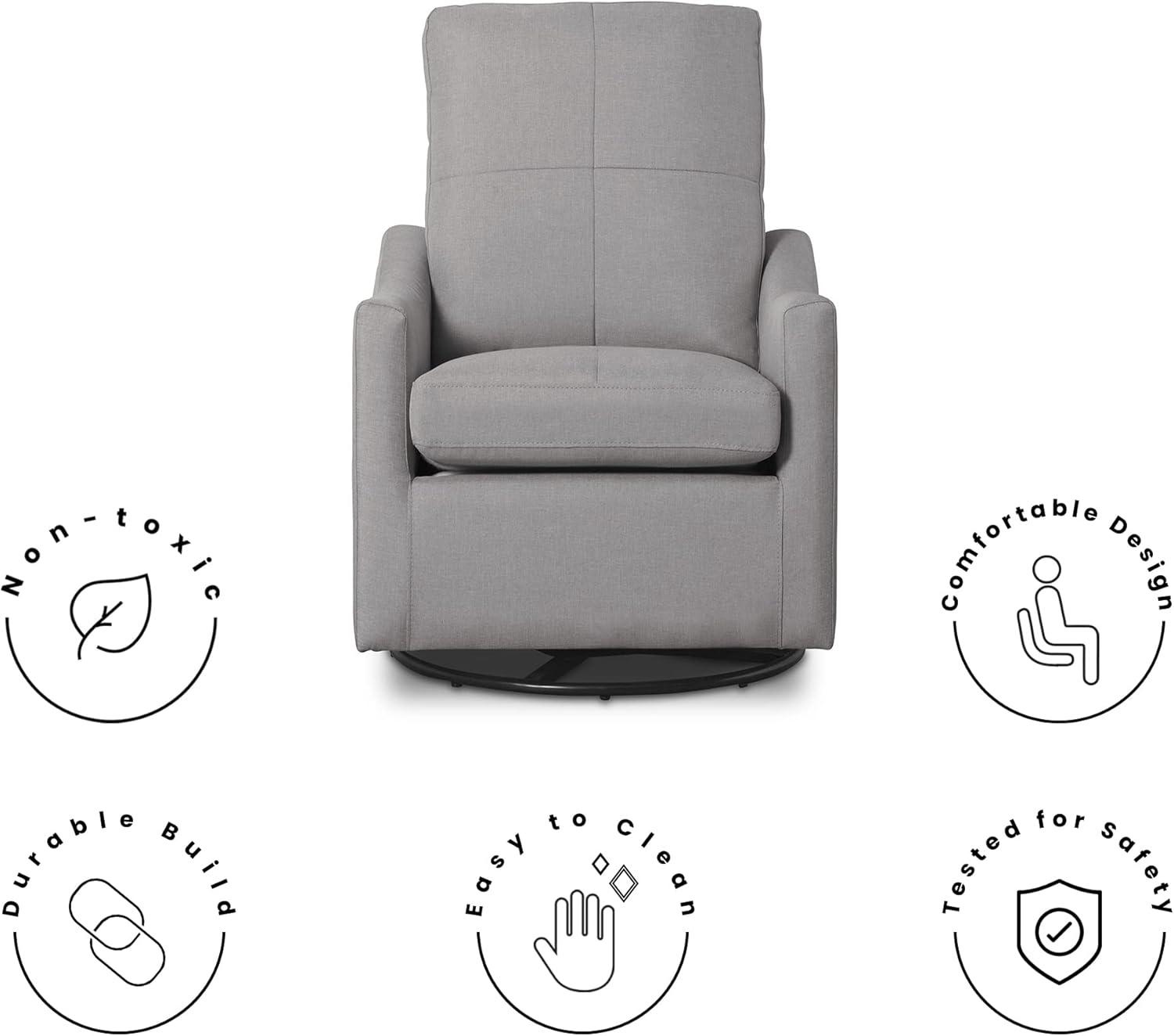 imageDelta Children Kenwood Glider Swivel Rocker Chair French GreyFrench Grey