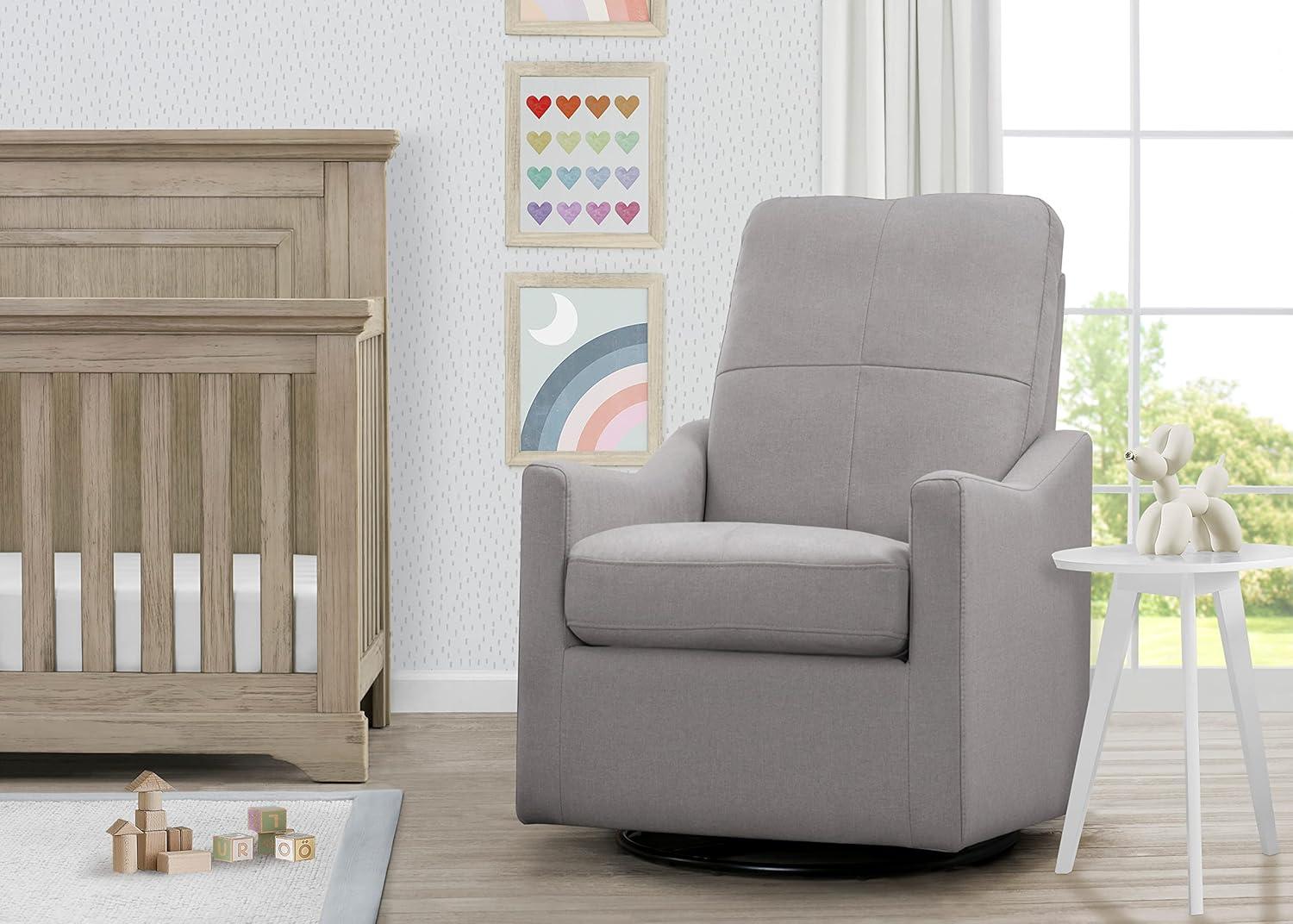 imageDelta Children Kenwood Glider Swivel Rocker Chair French GreyFrench Grey