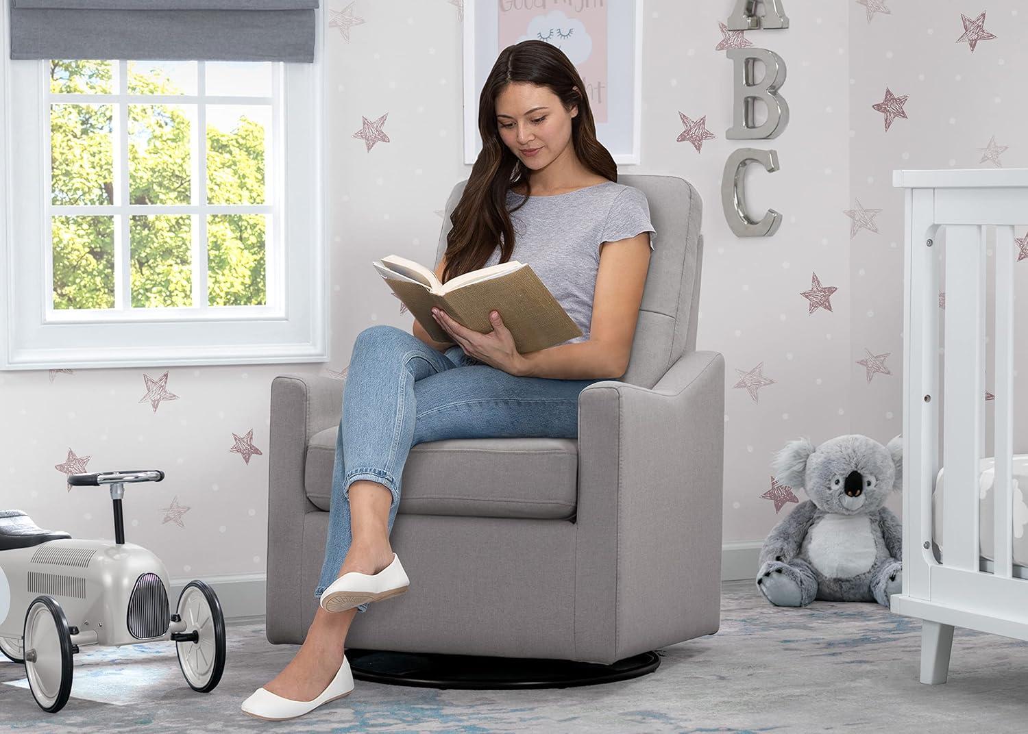 imageDelta Children Kenwood Glider Swivel Rocker Chair French GreyFrench Grey