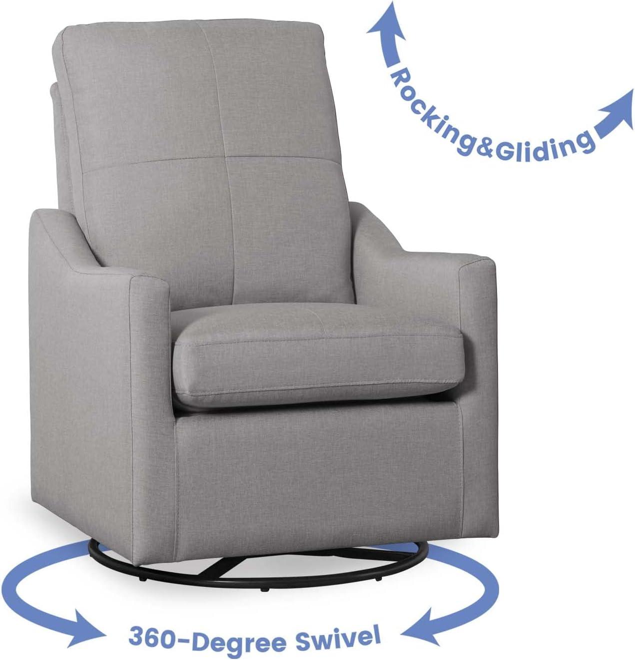 imageDelta Children Kenwood Glider Swivel Rocker Chair French GreyFrench Grey