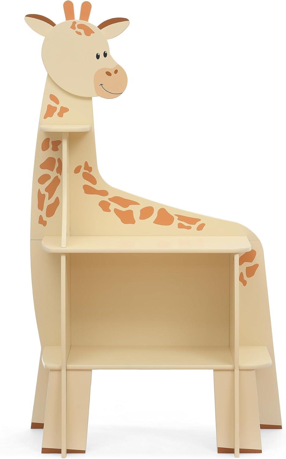 imageDelta Children Tree Bookcase  Greenguard Gold Certified Fern GreenCrafted NaturalGiraffe
