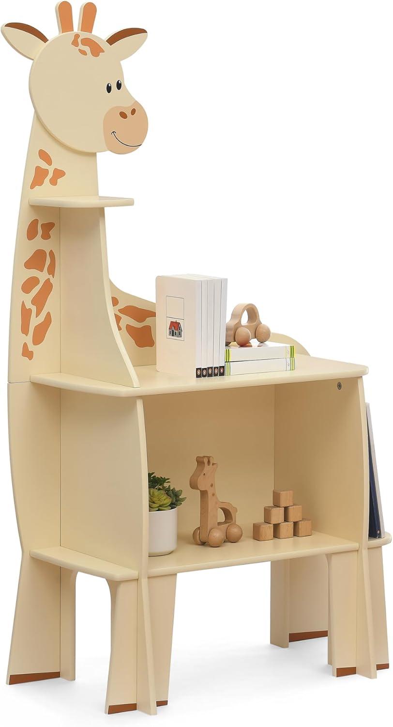 imageDelta Children Tree Bookcase  Greenguard Gold Certified Fern GreenCrafted NaturalGiraffe