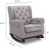 imageDelta Children Emma Upholstered Rocking ChairWood Dove GreyDove Grey