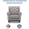 imageDelta Children Emma Upholstered Rocking ChairWood Dove GreyDove Grey