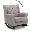 imageDelta Children Emma Upholstered Rocking ChairWood Dove GreyDove Grey