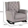 imageDelta Children Emma Upholstered Rocking ChairWood Dove GreyDove Grey