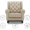 imageDelta Children Emma Upholstered Rocking ChairWood Dove GreyEcru