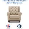 imageDelta Children Emma Upholstered Rocking ChairWood Dove GreyEcru