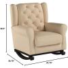 imageDelta Children Emma Upholstered Rocking ChairWood Dove GreyEcru