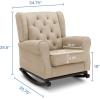 imageDelta Children Emma Upholstered Rocking ChairWood Dove GreyEcru