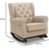 imageDelta Children Emma Upholstered Rocking ChairWood Dove GreyEcru