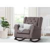 imageDelta Children Emma Upholstered Rocking ChairWood Dove GreyGraphite