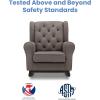 imageDelta Children Emma Upholstered Rocking ChairWood Dove GreyGraphite