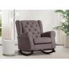 imageDelta Children Emma Upholstered Rocking ChairWood Dove GreyGraphite