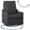 imageDelta Children Kenwood Glider Swivel Rocker Chair French GreyDark Grey