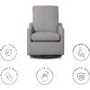 imageDelta Children Kenwood Glider Swivel Rocker Chair French GreyFrench Grey