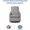 imageDelta Children Kenwood Glider Swivel Rocker Chair French GreyFrench Grey